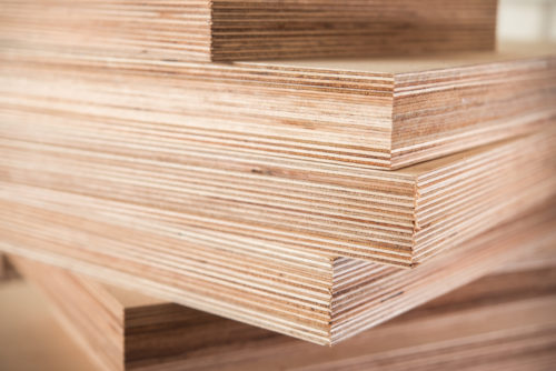 stacked plywood boards 